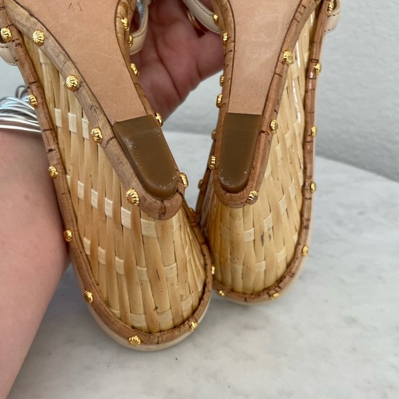 Giuseppe Zanotti Y2K Studded Wedge Sandals Size 41 - Picture 16 of 16